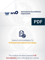 Muthayammal Engineering College gets full accreditation by International Accreditation Organization