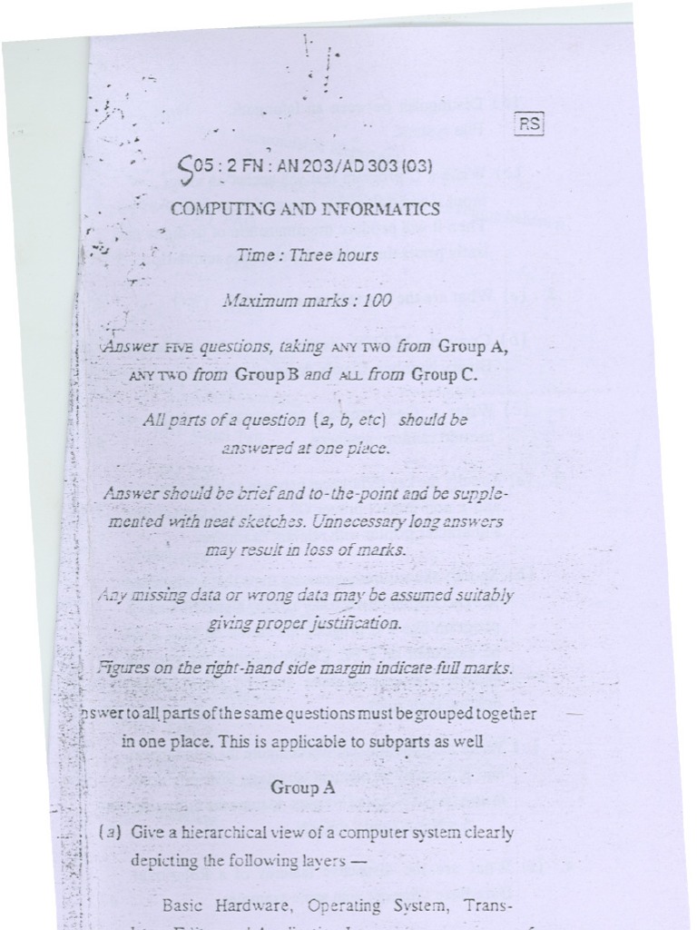 Computing Fundamentals Exam Guide | PDF