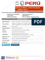 Encuesta Datum Pulso Perú Marzo 2014