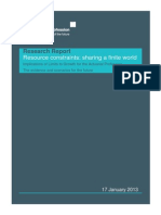 Resource Constraints - Sharing a Finite World, by Dr Aled Jones, Irma Allen, Nick Silver, Catherine Cameron, Candice Howarth & Ben Caldecott   Jan 2013,  Presented by