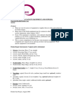 Equipment and Supplies List PDF