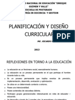 PLANIFICACIÓN Y DISEÑO CURRICULAR DIAPOSITIVAS IMPRESION 2007