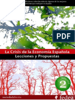 La crisis de la economia española. Lecciones y Propuestas