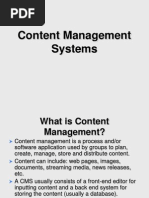 Content Management Systems