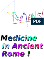 Medicine in Ancient Rome !