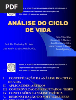 Apresentação Analise Ciclo da Vida