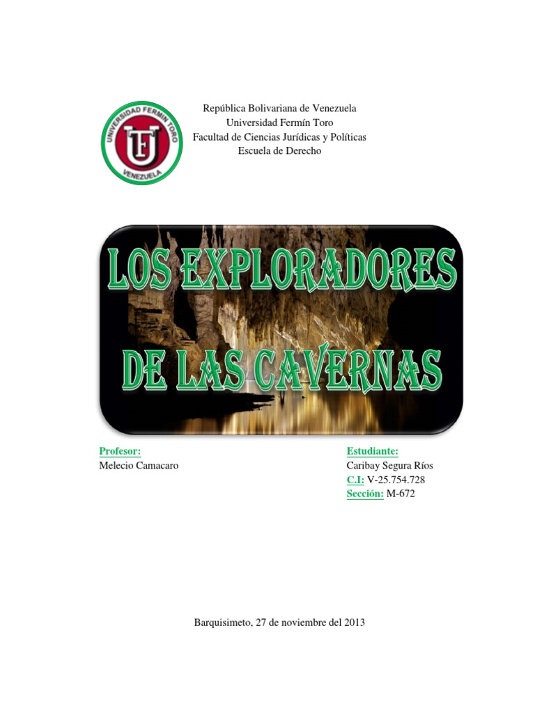 Caso de Los Exploradores de Las Cavernas Caribay Segura. PDF Homicidio Derecho penal