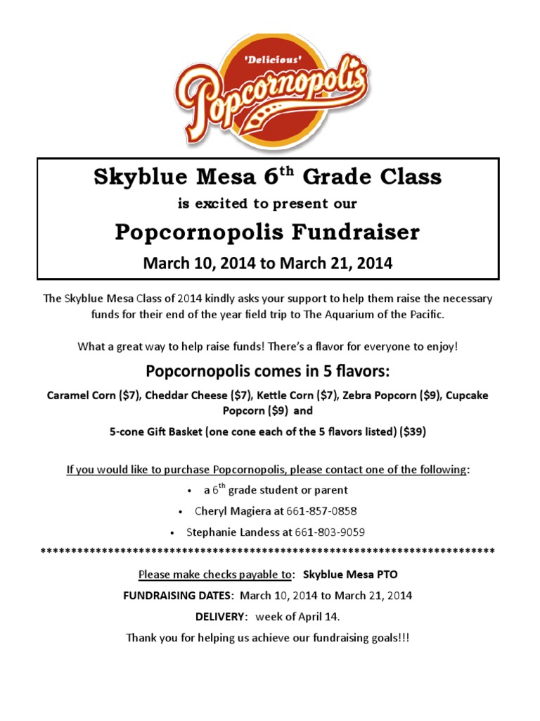 Popcornopolis 6th Grade Fundraiser Flyer 2014 to Whole School (1)