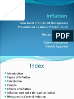 New Delhi Institute of Management Presentation by Group V Batch (INFLATION)