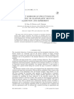 Transient Response of Structures On Viscoelastic or Elastoplastic Mounts Prediction and Experiment