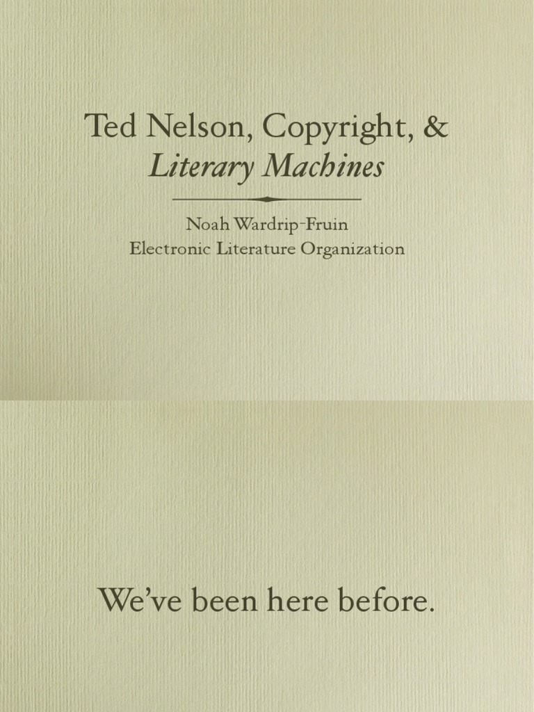 Literary Machines | PDF | Hypertext | World Wide Web