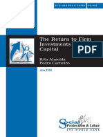 The Return To Firm Investments in Human Capital: Rita Almeida Pedro Carneiro