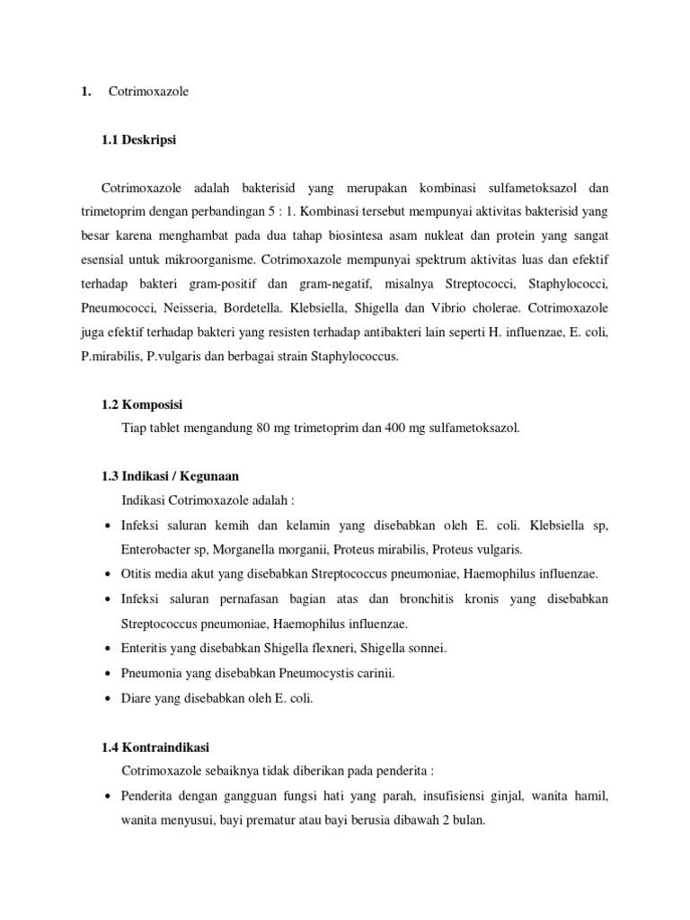 Obat Cotrimoxazole Sulfadoksin Pirimetamin Obat Cotrimoxazole Sulfadoksin Pirimetamin