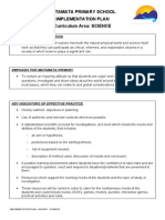 Implementation Plan - Inquiry - Science