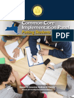 Gov. Andrew Cuomo's Common Core Implementation Panel Report - 3/10/2014