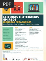 Leituras e Literacias Em Rede - Cartaz