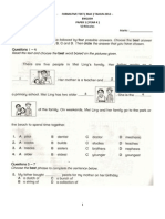 Formative Test (Mac) Tahun 2012 - English Paper 1 (Year 4)
