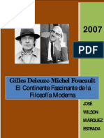 Gilles Deleuze-Michel Foucault. El Continente Fascinante de La Filosofia Moderna.-Libre