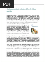 Download The role of Data Analytics in Insurance sector by IIM Indore Management Canvas SN21178050 doc pdf