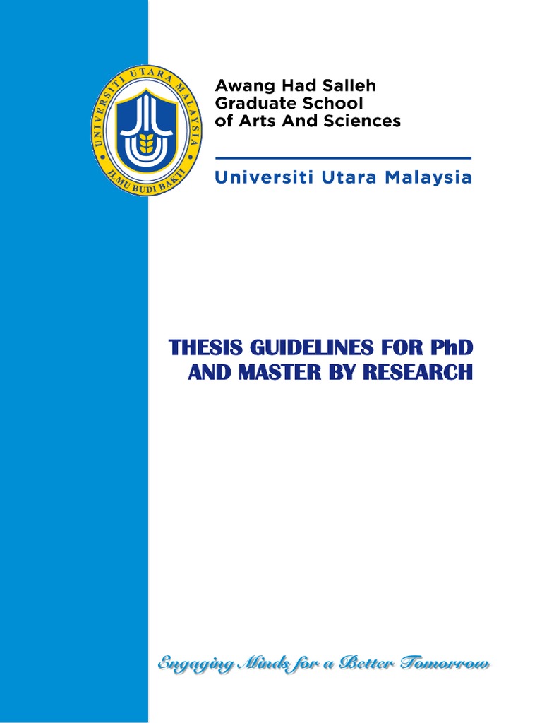Thesis Guidelines~UUM.pdf | Thesis | Doctor Of Philosophy