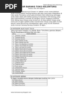 Download Daftar Barang Toko Kelontong by erwinsanjaya SN211785057 doc pdf