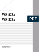 VSX 523 K - VSX 323 K Operating Instructions