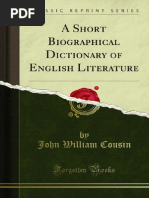 A Short Biographical Dictionary of English Literature 1000253406