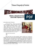 Historia de Las Artes Marciales Filipinas