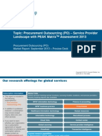 Procurement Outsourcing (PO) – Service Provider Landscape with PEAK Matrix™ Assessment 2013