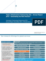 Infrastructure Outsourcing (IO) – Annual Report 2013