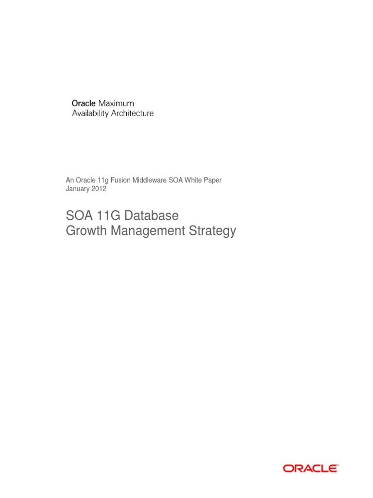 Soa11g Purge Strategy1508335 PDF Oracle Database Database Index