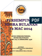 Buku Program Perhmpunan Bulan Mac 2014 Anjuran BPK