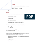 Variaciones, Permutaciones y Combinaciones