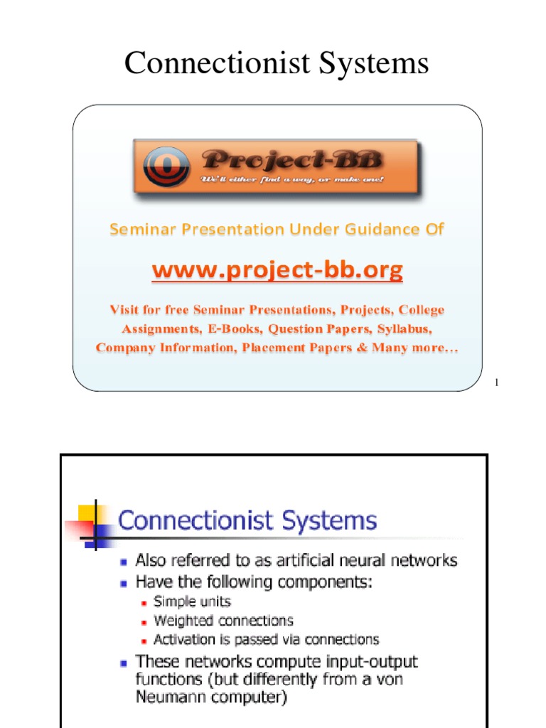 Connectionist Systems | PDF