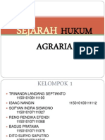 Sejarah Hukum Agraria