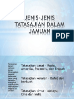 Jenis-Jenis Tatasajian Dalam Jamuan - Pembentangan Big