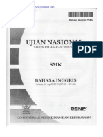 Naskah Soal UN Bahasa Inggris SMK 2013 Paket 1(1)