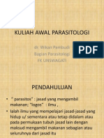 Kuliah Awal Parasitologi