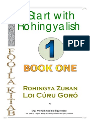 Rohingya Language Book A Z English Language Vowel