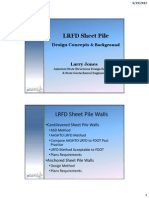 LRFD Sheet Pile Wall Design Concepts