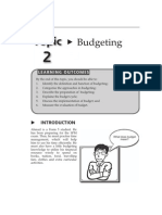 Topic 2 Budgeting