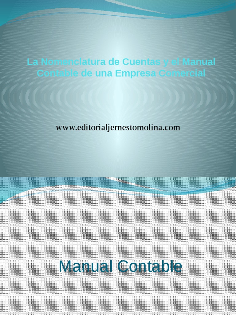 Manual Contable y Nomenclatura de Cuentas | PDF | Contabilidad ...