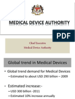 Introduction To Medical Device Act 2012 (Act 737) and Medical Device Authority Act 2012 (Act 738)