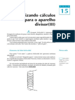 Realizando cálculos para o aparelho divisor III