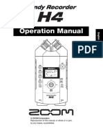 Zoom H4 Manual