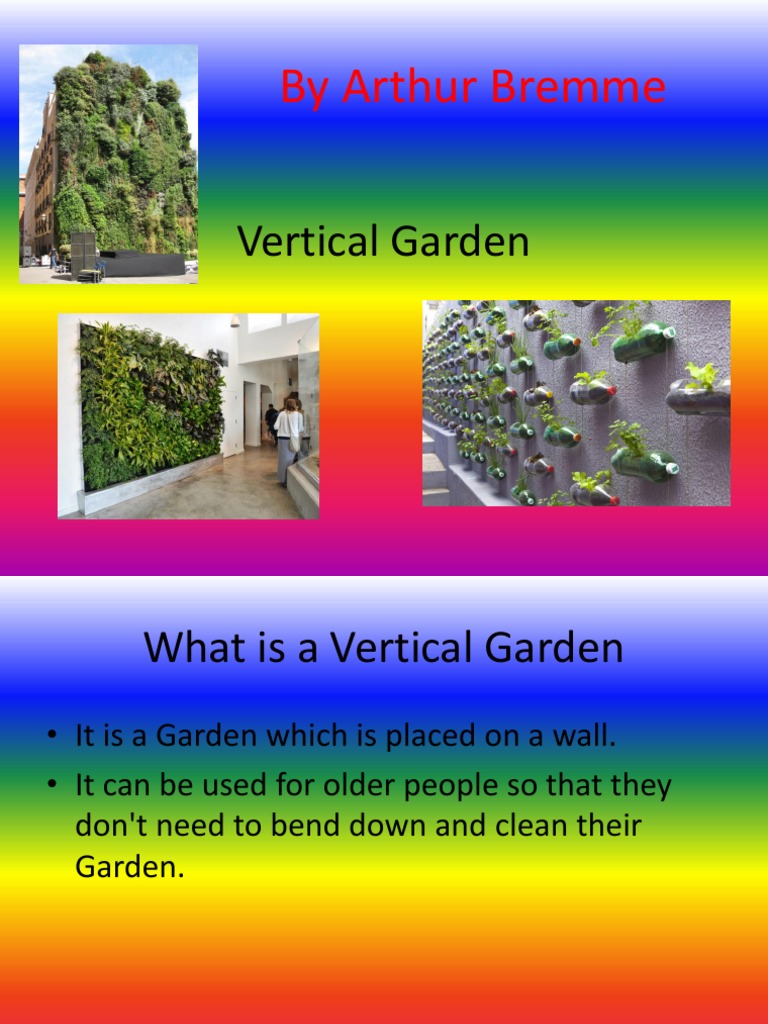 Benefits of Vertical Gardens | PDF | Home & Garden