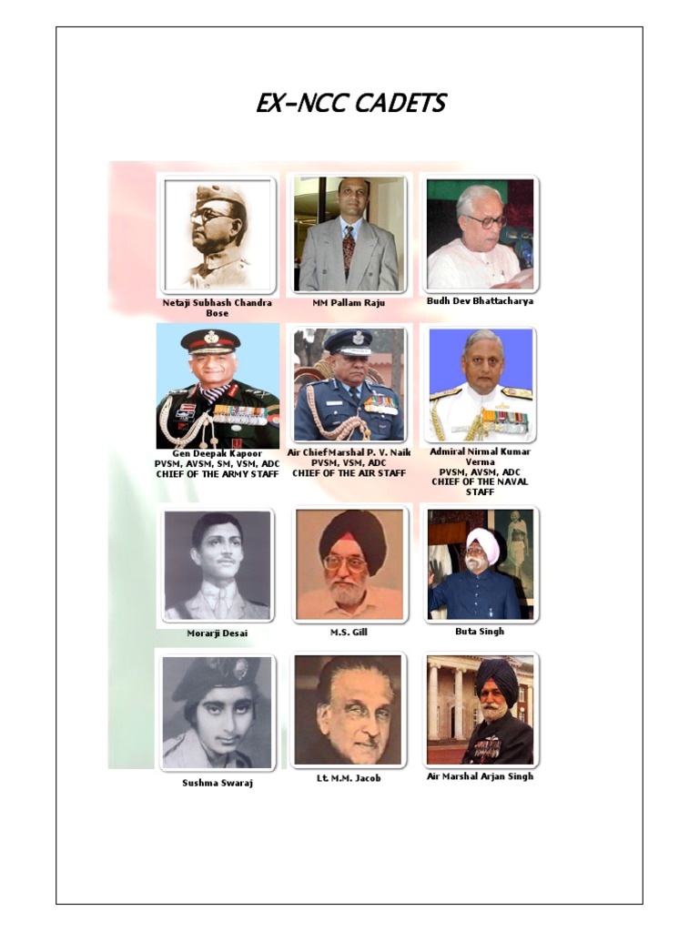 Budh Dev Bhattacharya and NCC Cadets | PDF