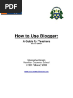 How To Use Blogger:: A Guide For Teachers