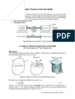 Torsion of Circular Shafts