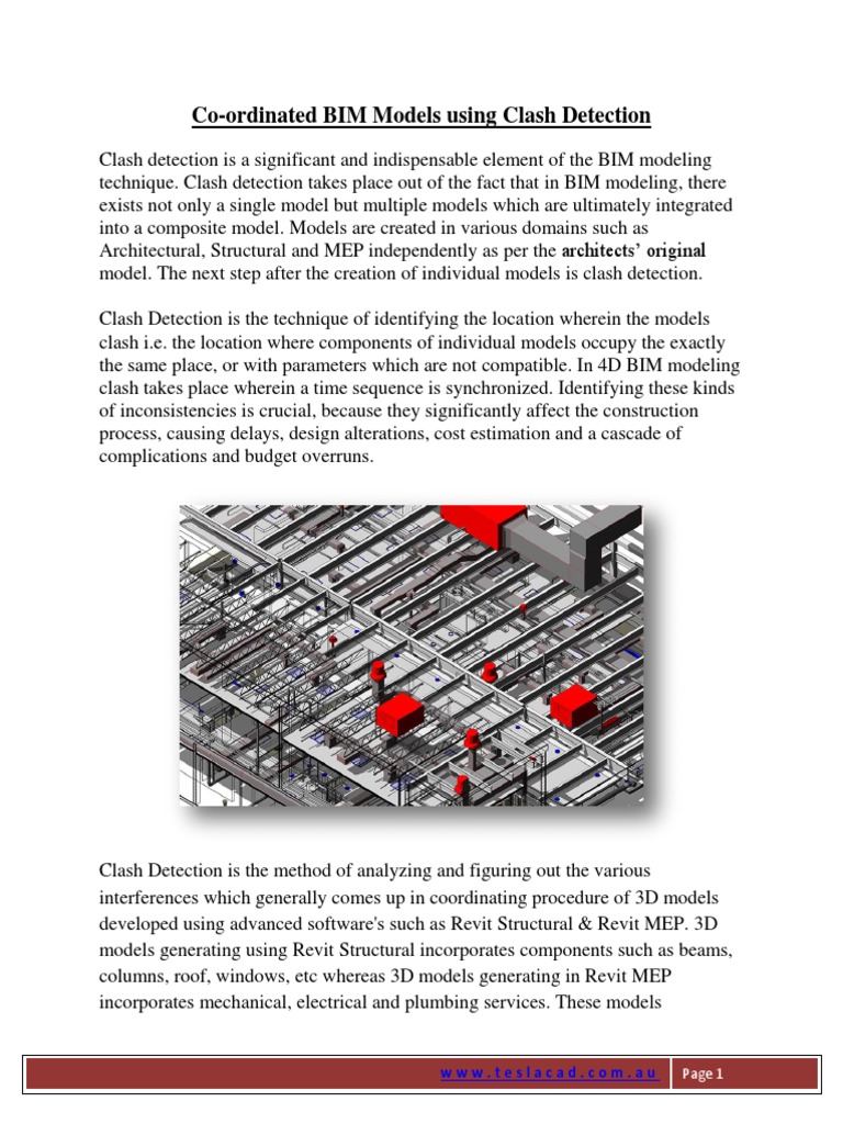 Co-Ordinated BIM Models Using Clash Detection | Download Free PDF ...